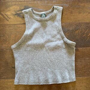 Women's Gray Crop Tank